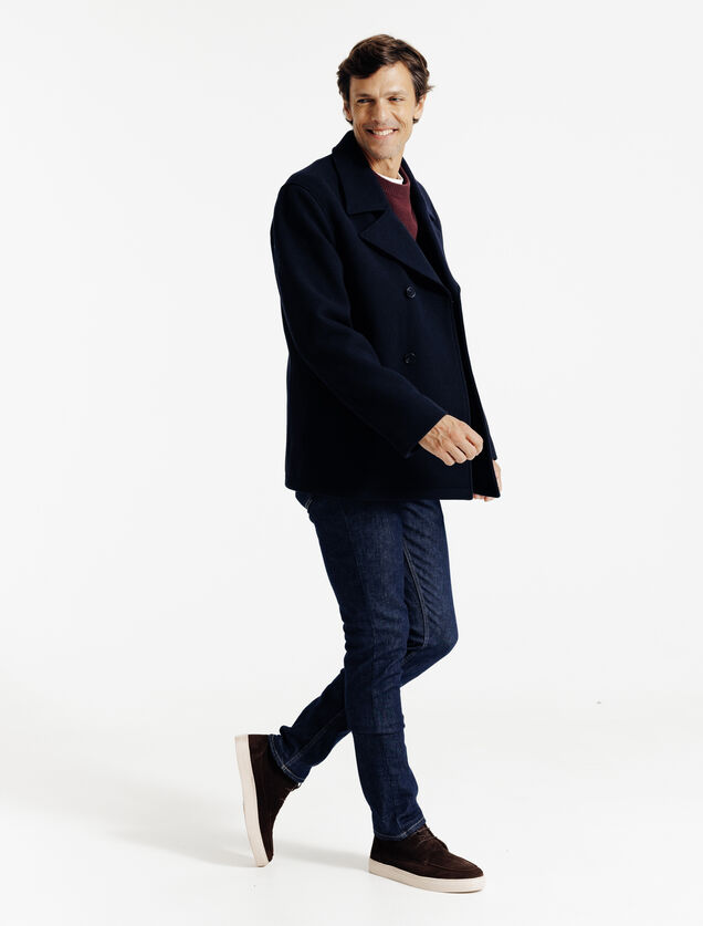 Pluizig trui ronde hals