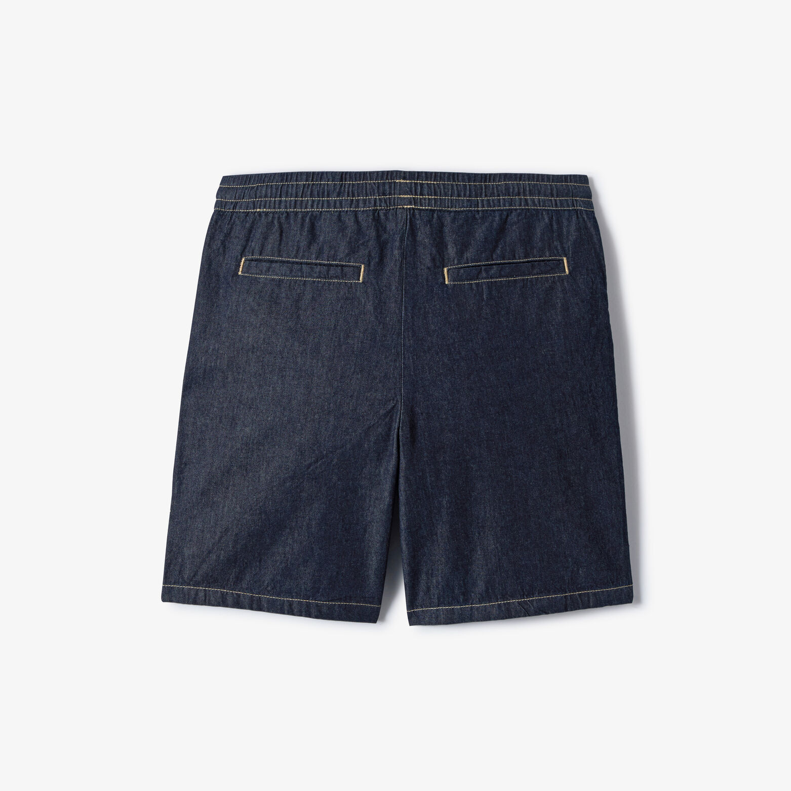 Short en jean taille &eacute;lastiqu&eacute;e