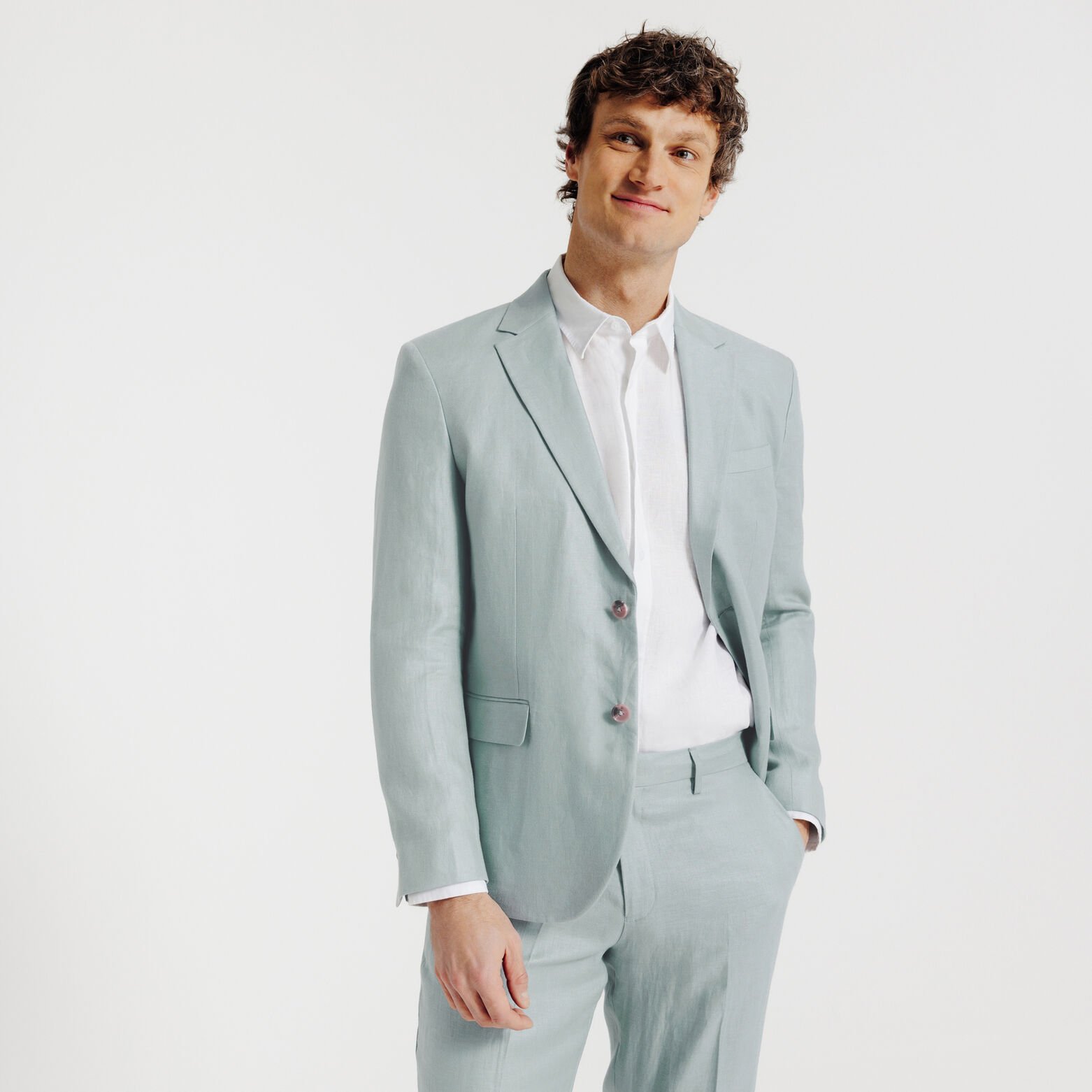 Veste de costume confort en lin
