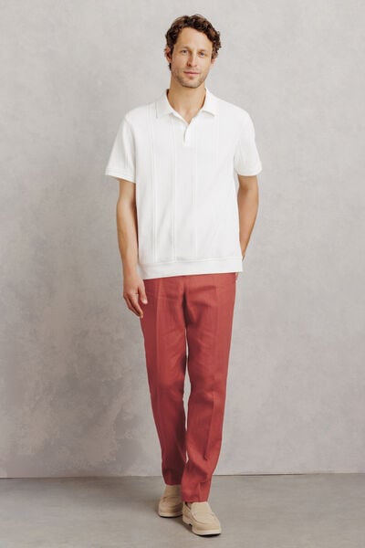 100% linnen kostuumbroek comfort fit