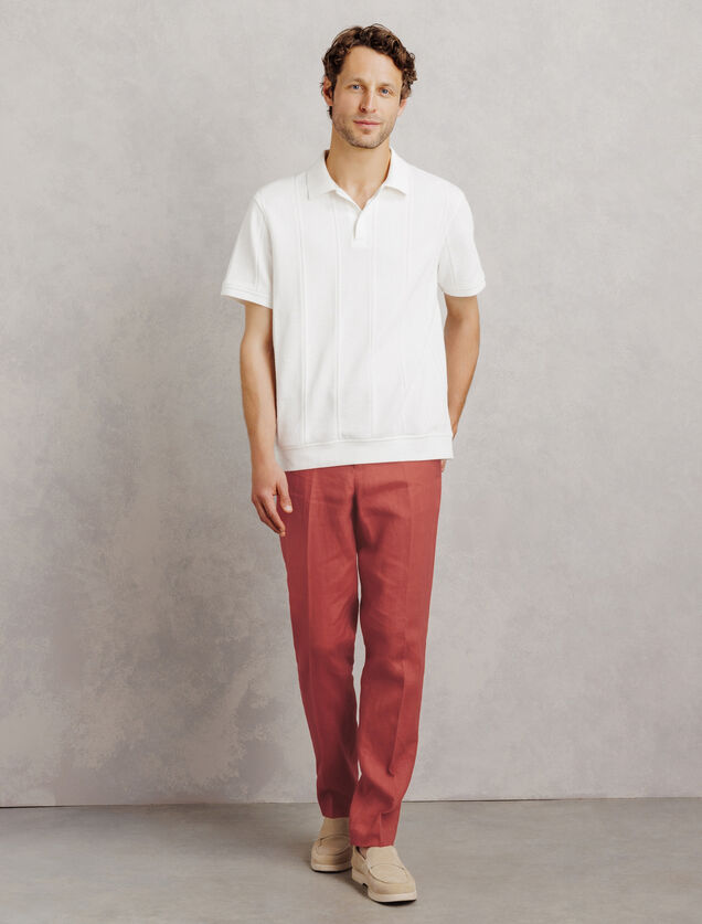 100% linnen kostuumbroek comfort fit