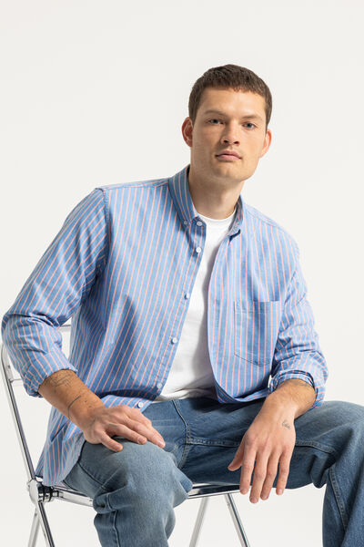 Het perfecte gestreepte hemd in oxfordkatoen