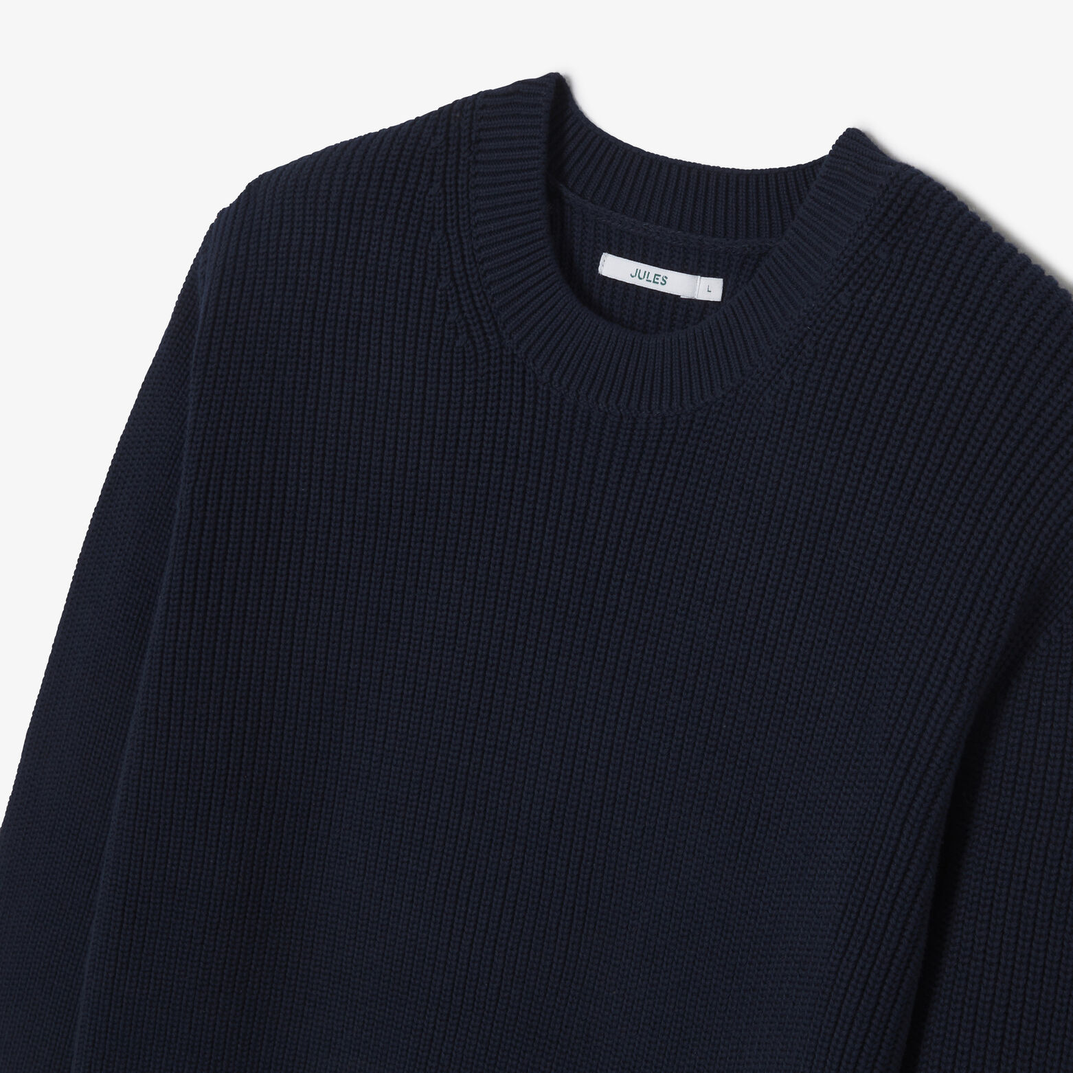 Pull col rond en côte