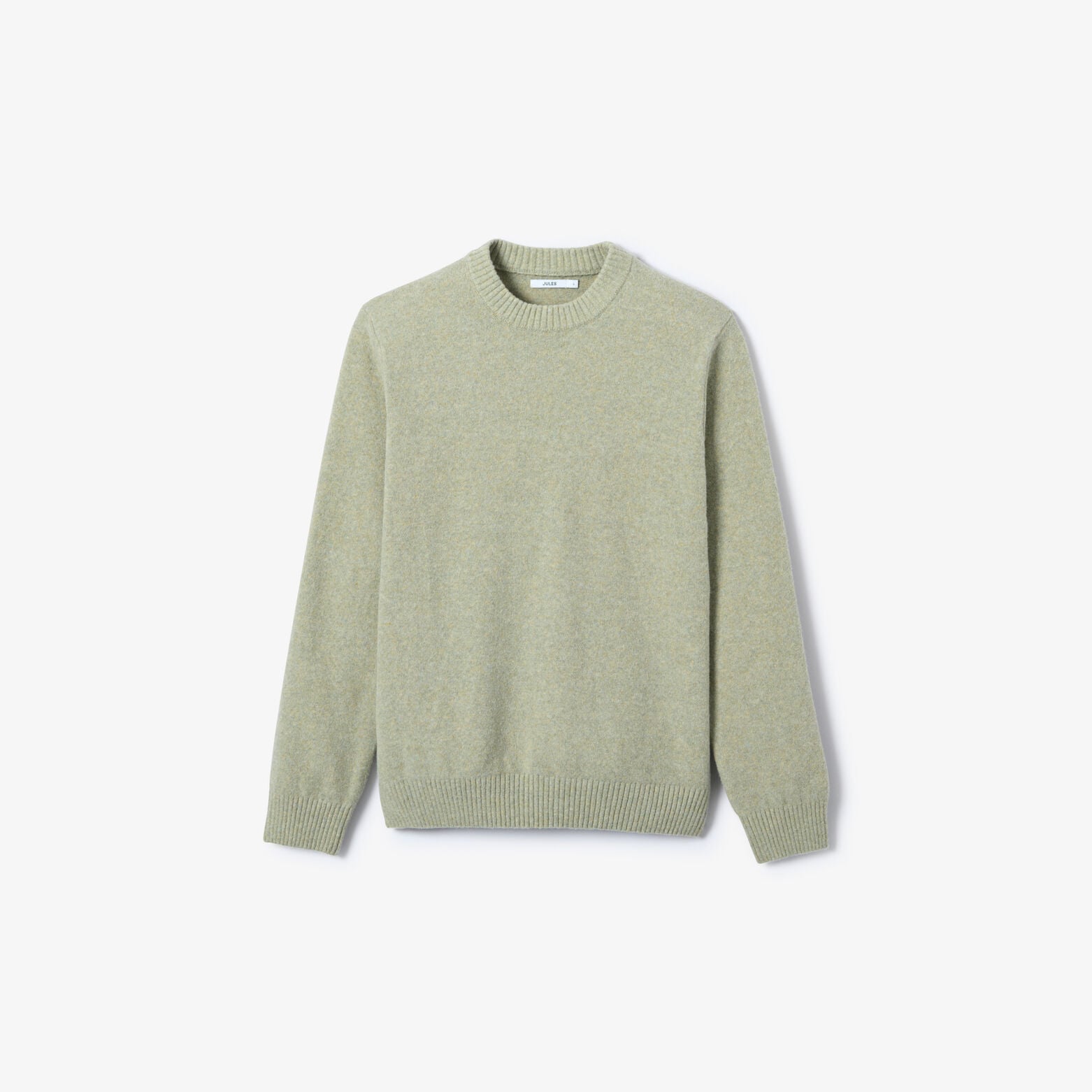 Pull col rond mousseux coton majoritaire