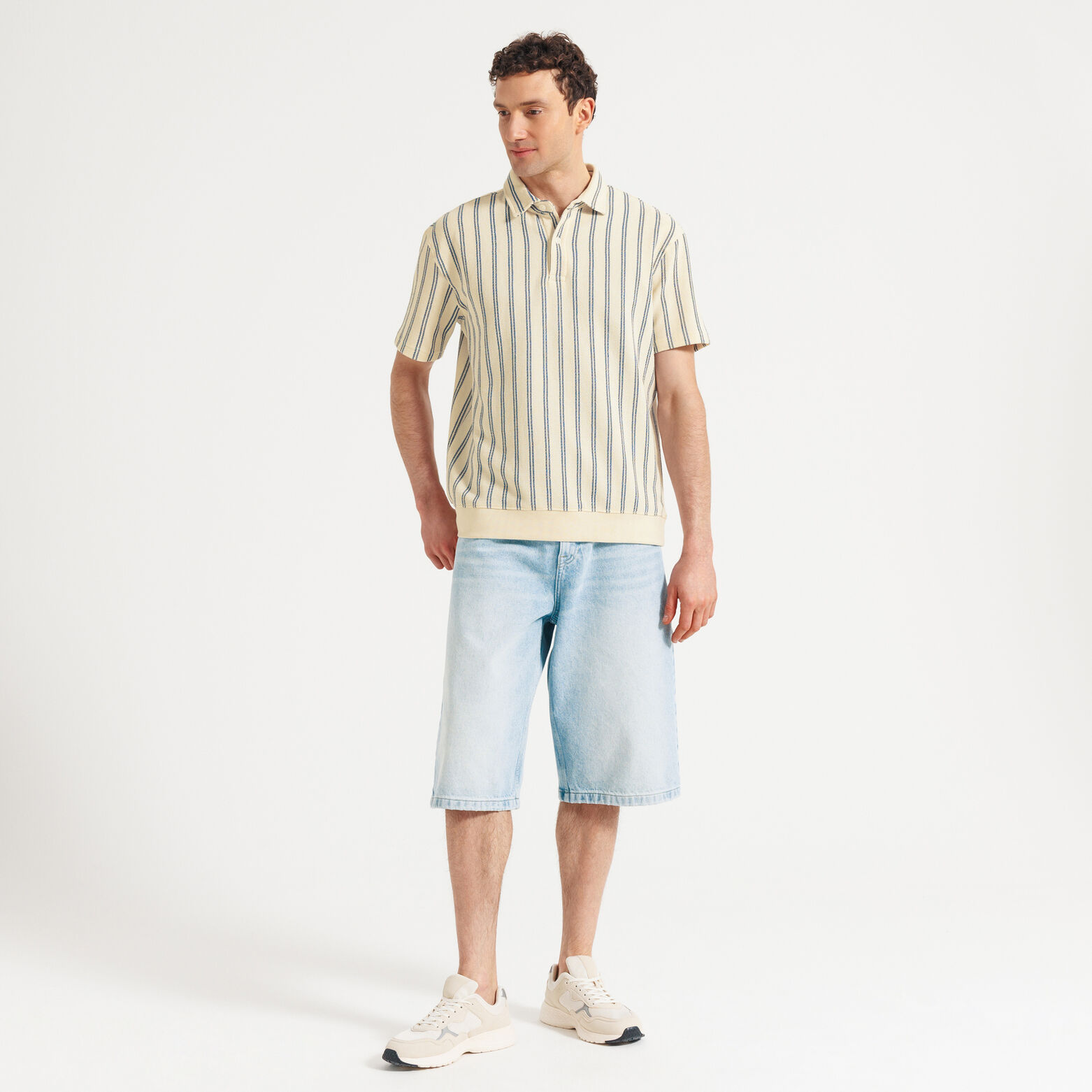 Polo manches courtes ray&eacute;