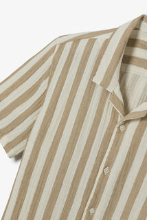 Chemisette en gaze de coton rayée