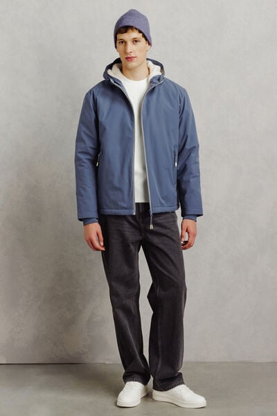 Pull col rond jeu de points fantaisie