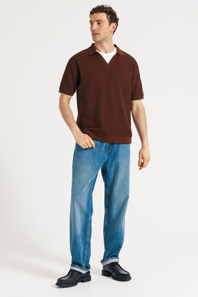 Polo manches courtes col resort