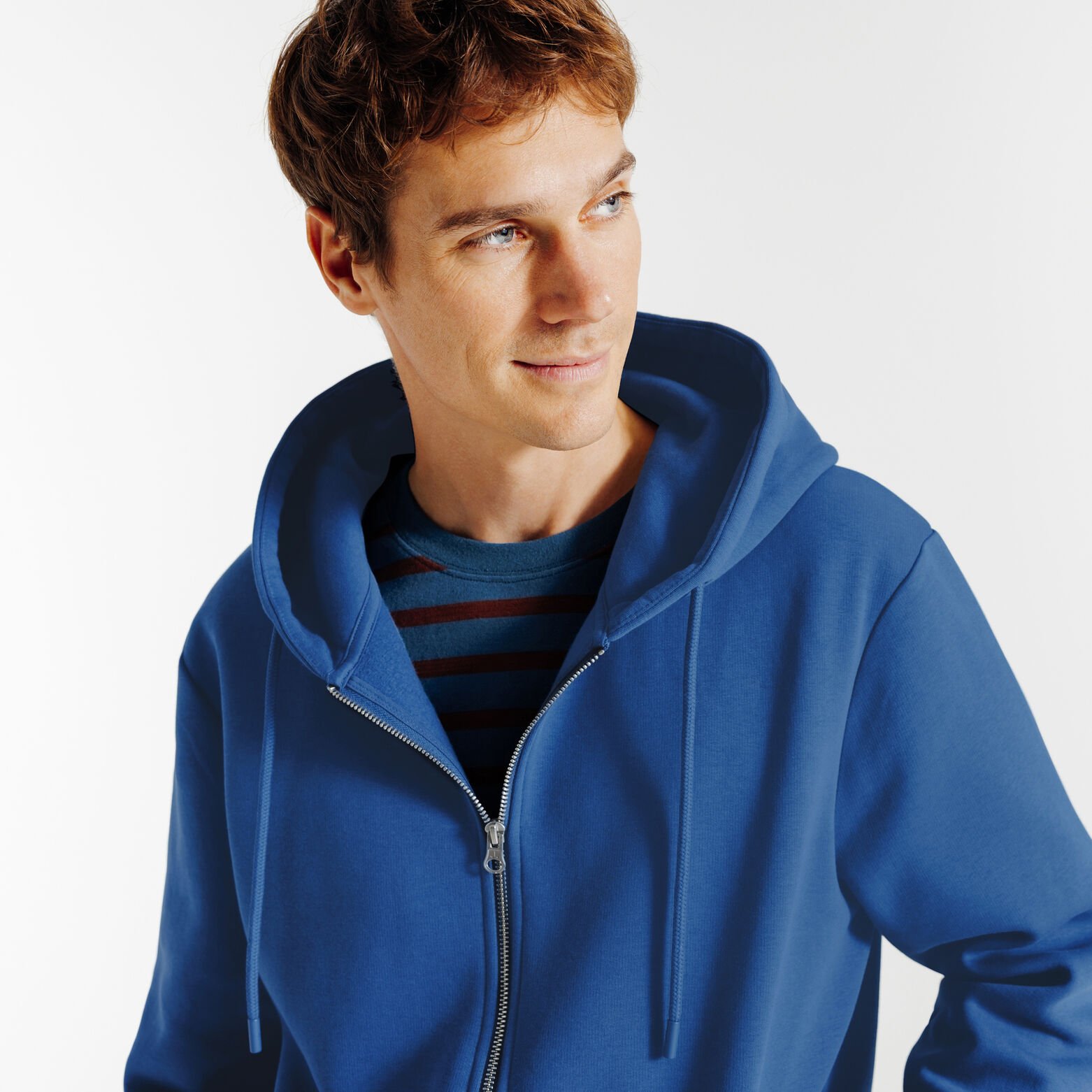Sweat &agrave; capuche zipp&eacute;