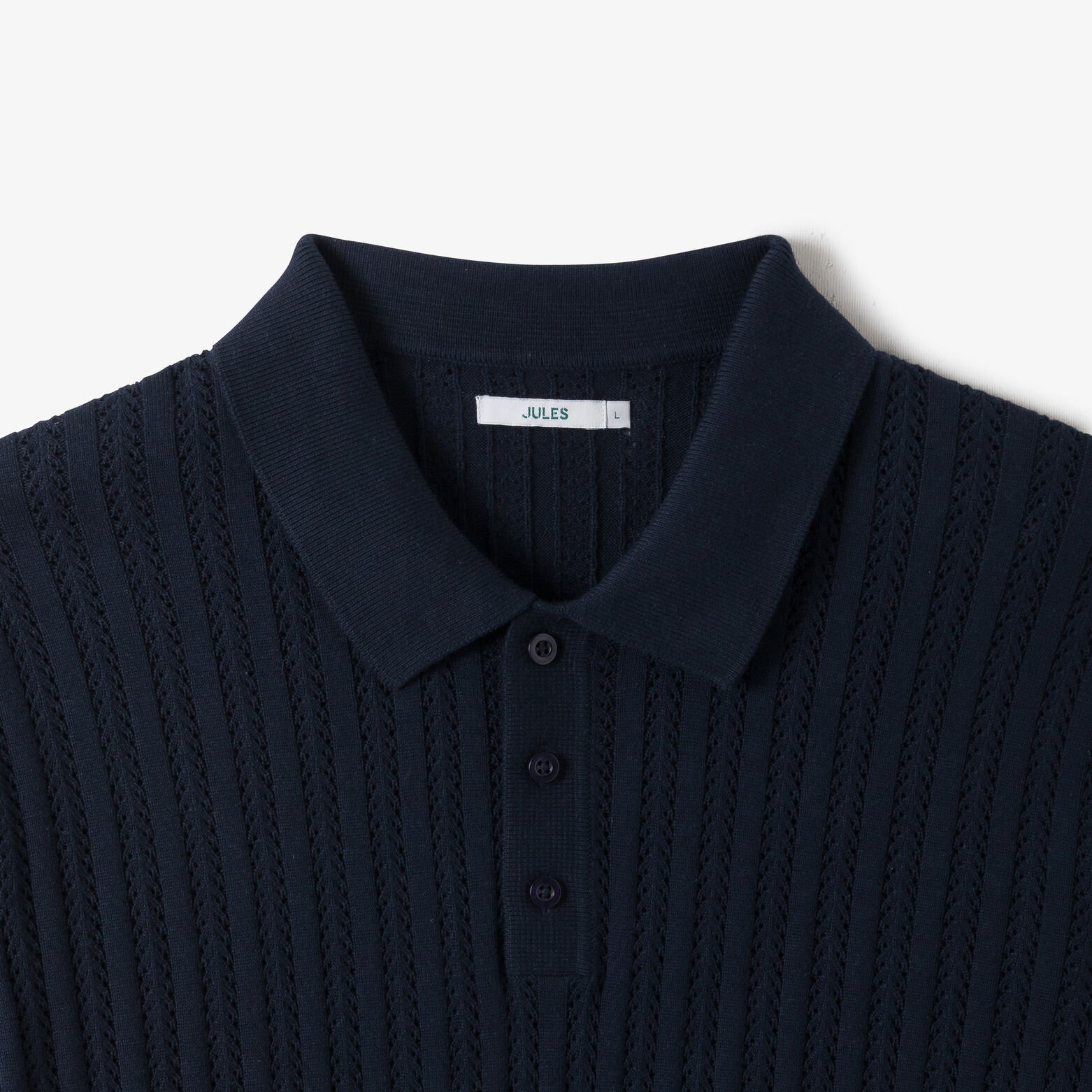 Polo en maille manches courtes jeux de points