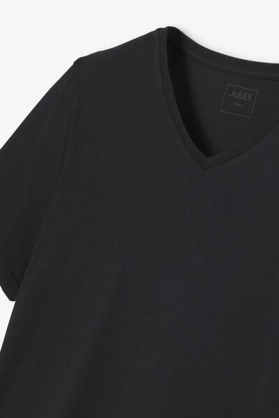 Tee shirt col V en coton