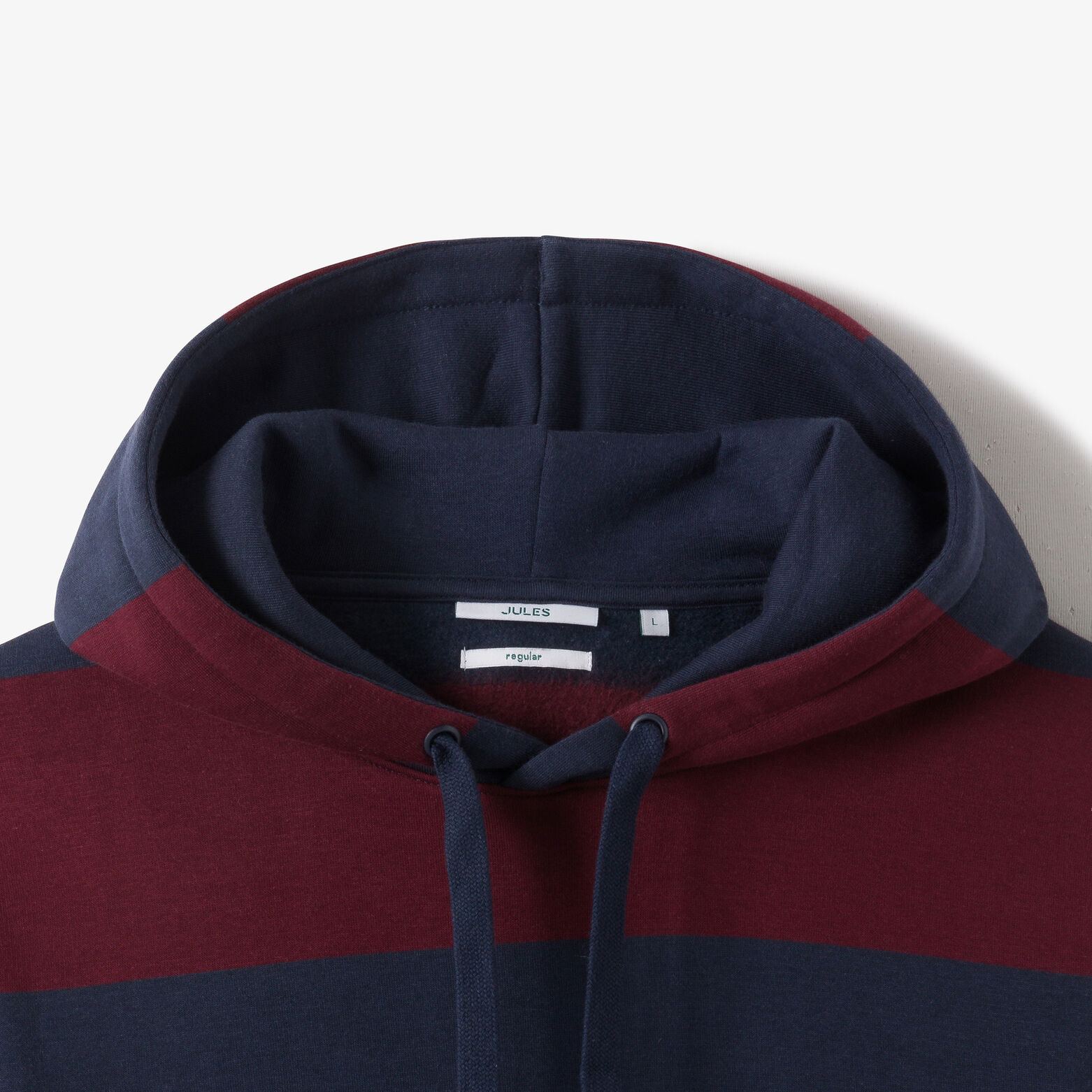 Gestreepte sweater met kap