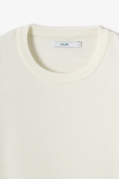 Tee shirt en maille jeux de points fantaisie