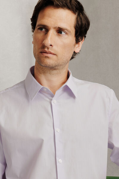 Chemise en coton regular ray&eacute;e