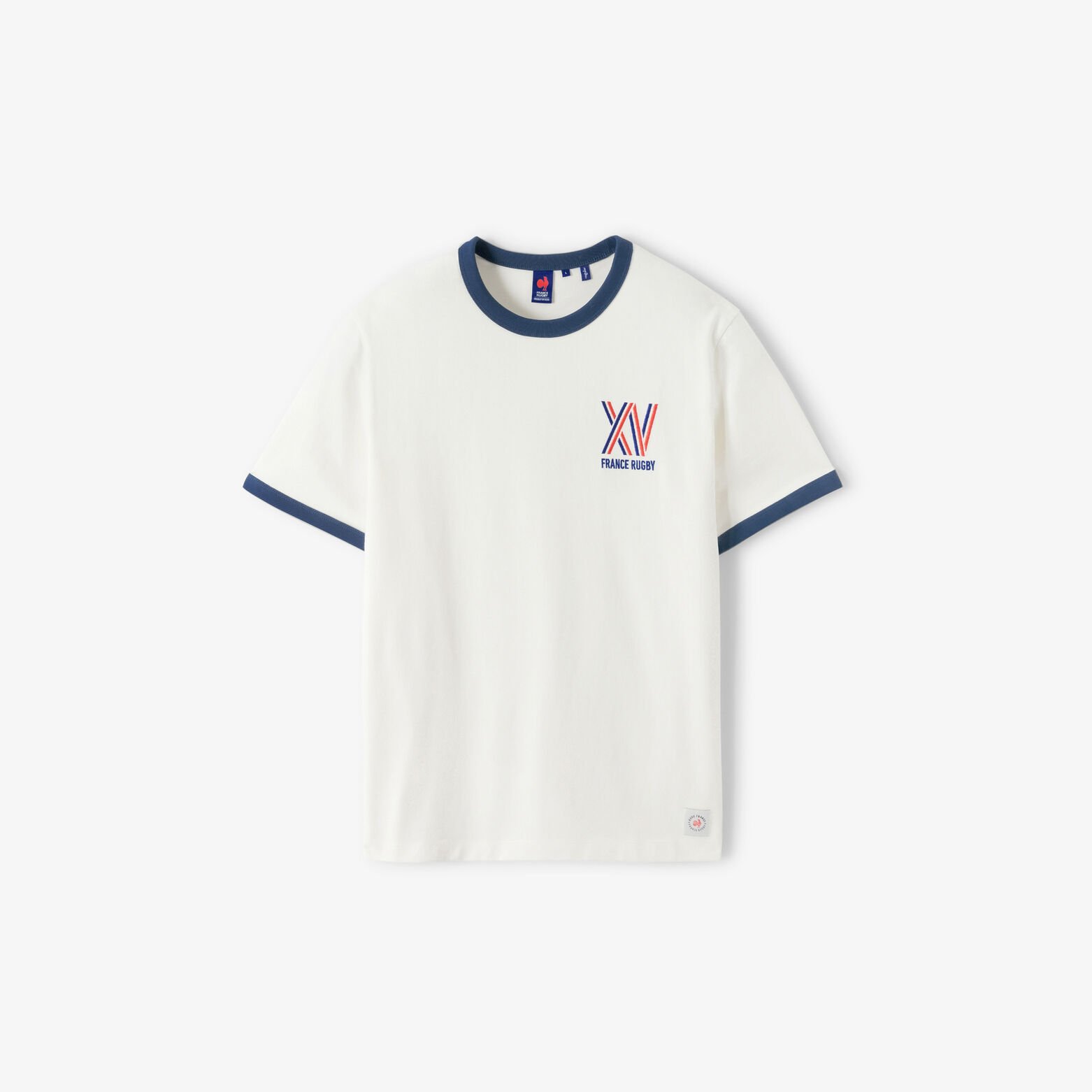 Tee shirt brod&eacute; poitrine licence France Rugby