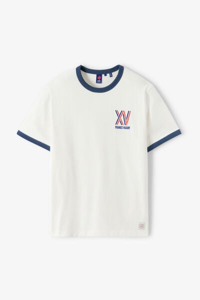 Tee shirt brod&eacute; poitrine licence France Rugby