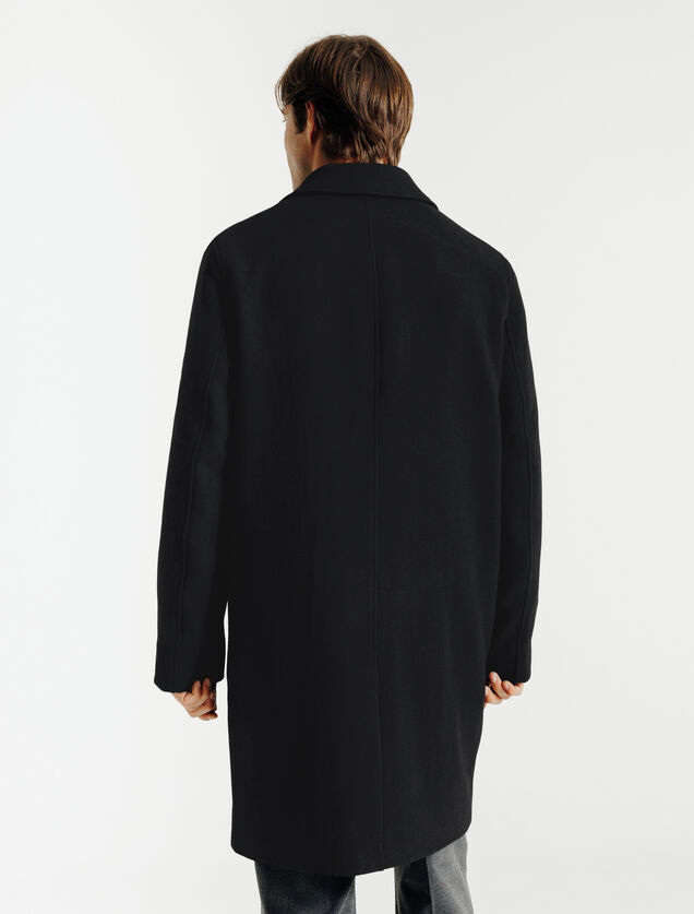 Manteau hiver long col tailleur