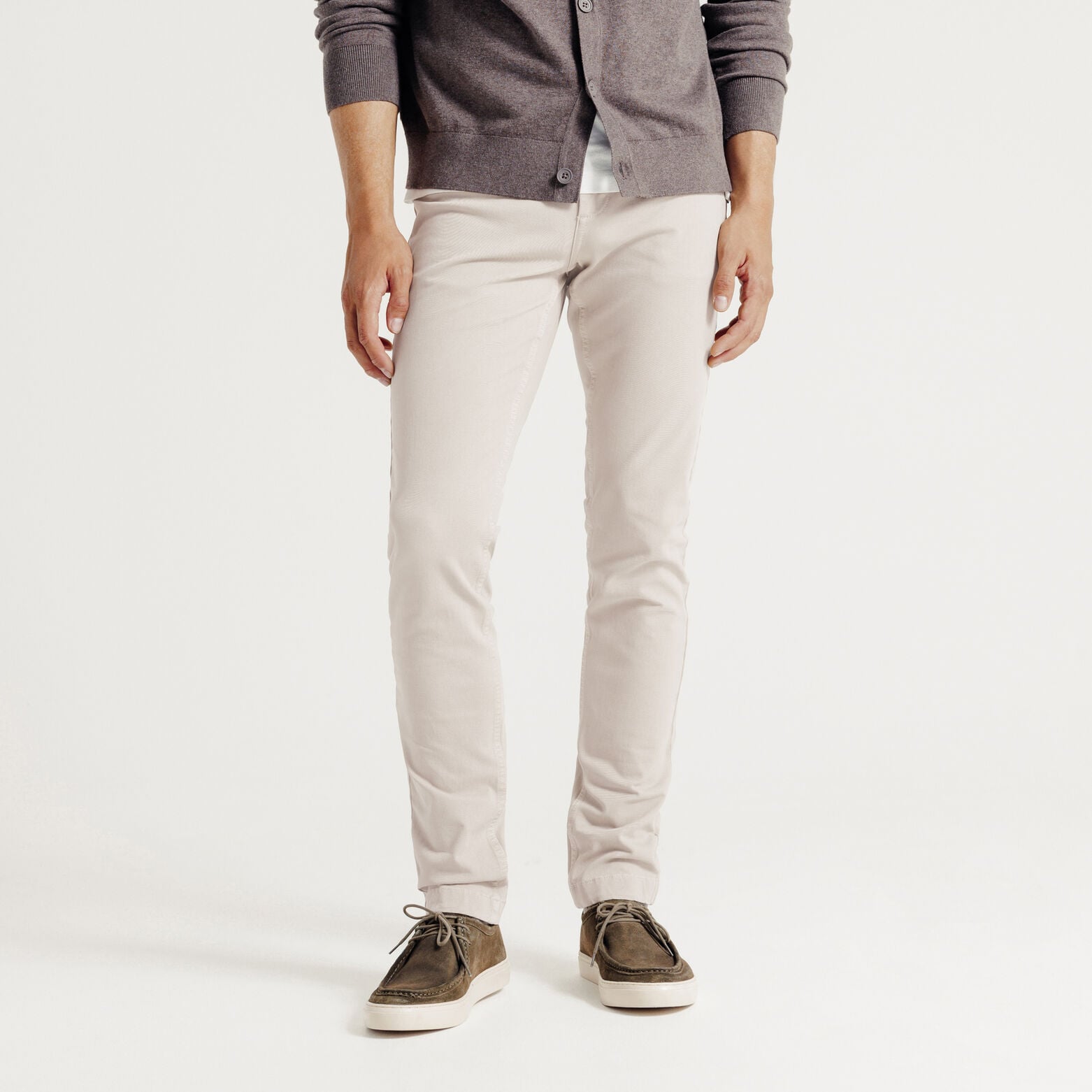 Pantalon 5 poches slim mati&egrave;re bi-stretch