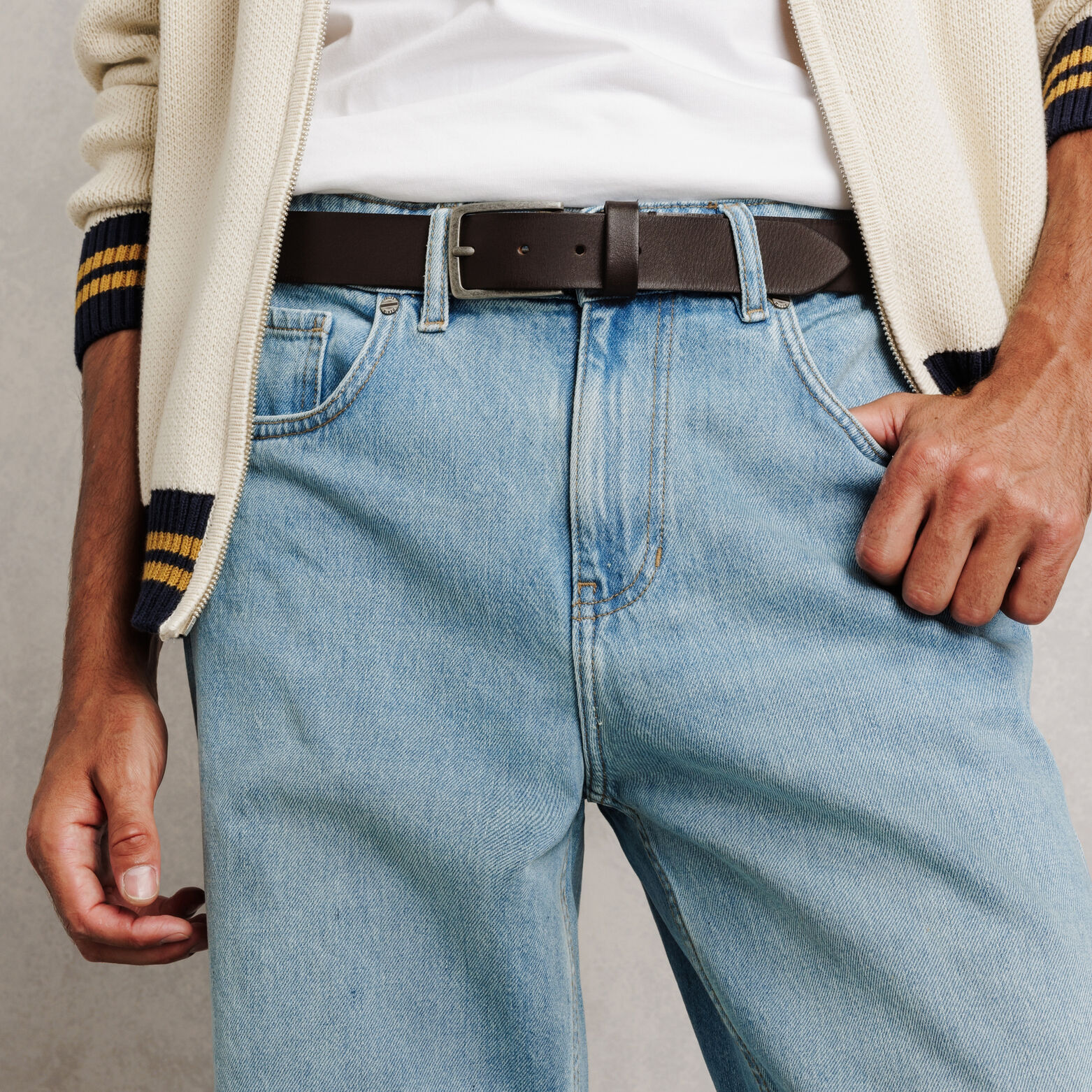 Ceinture cuir mat