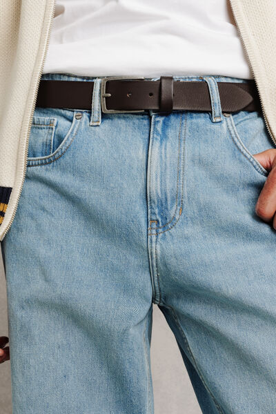 Ceinture cuir mat