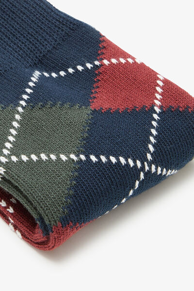 Chaussettes motif &eacute;cossais