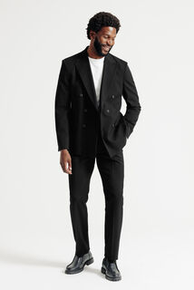 Veste de costume confort double boutonnage