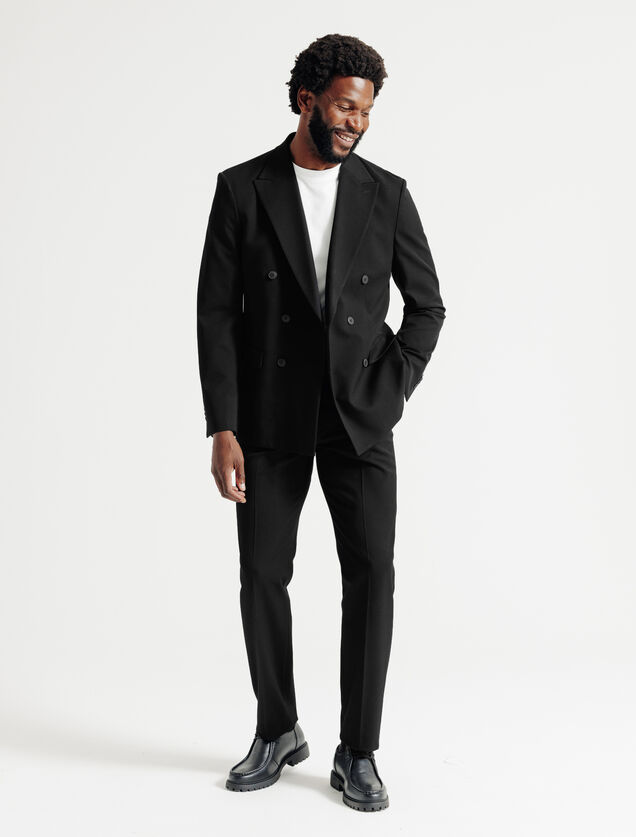 Veste de costume confort double boutonnage