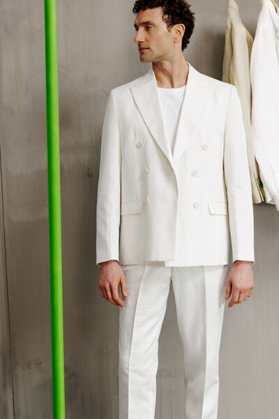 Veste de costume crois&eacute;e confort