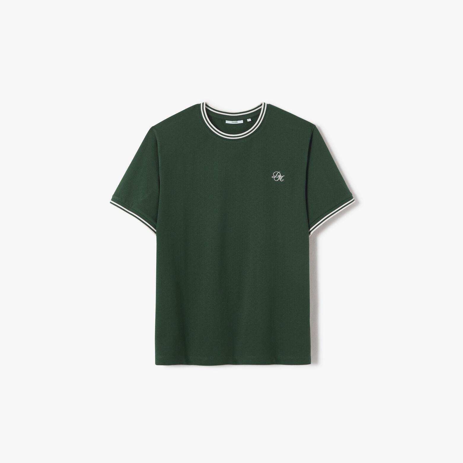 Tee shirt mati&egrave;re fantaisie contrast&eacute;