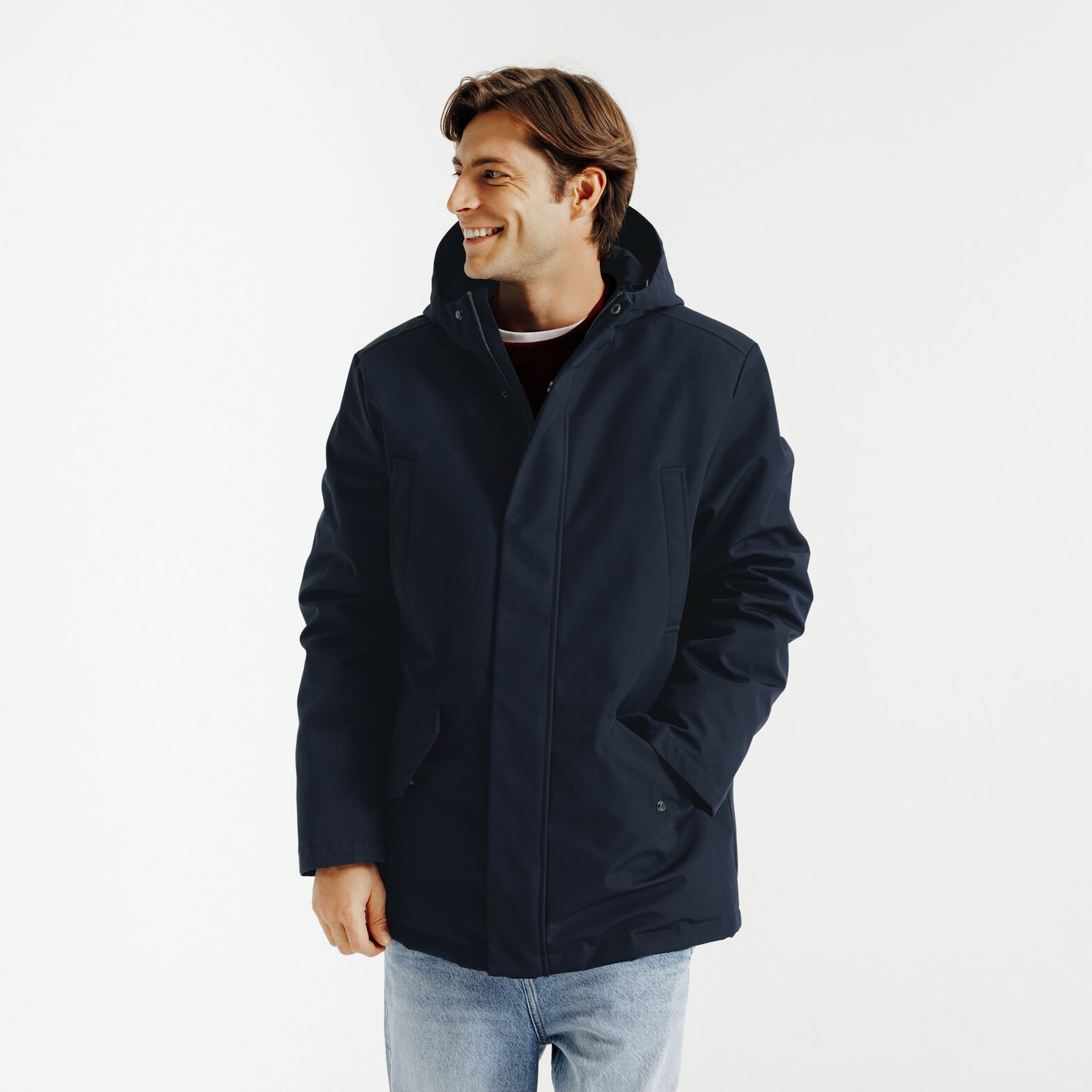 Parka courte à capuche