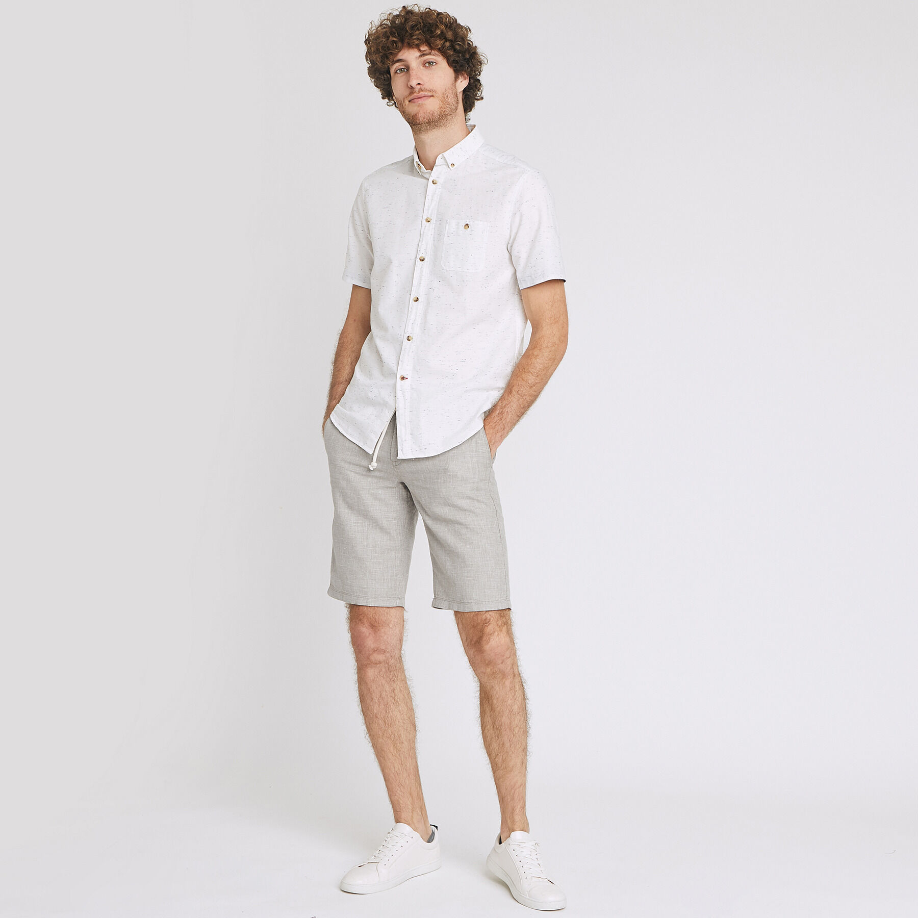 Bermuda coton lin fantaisie | Jules BE