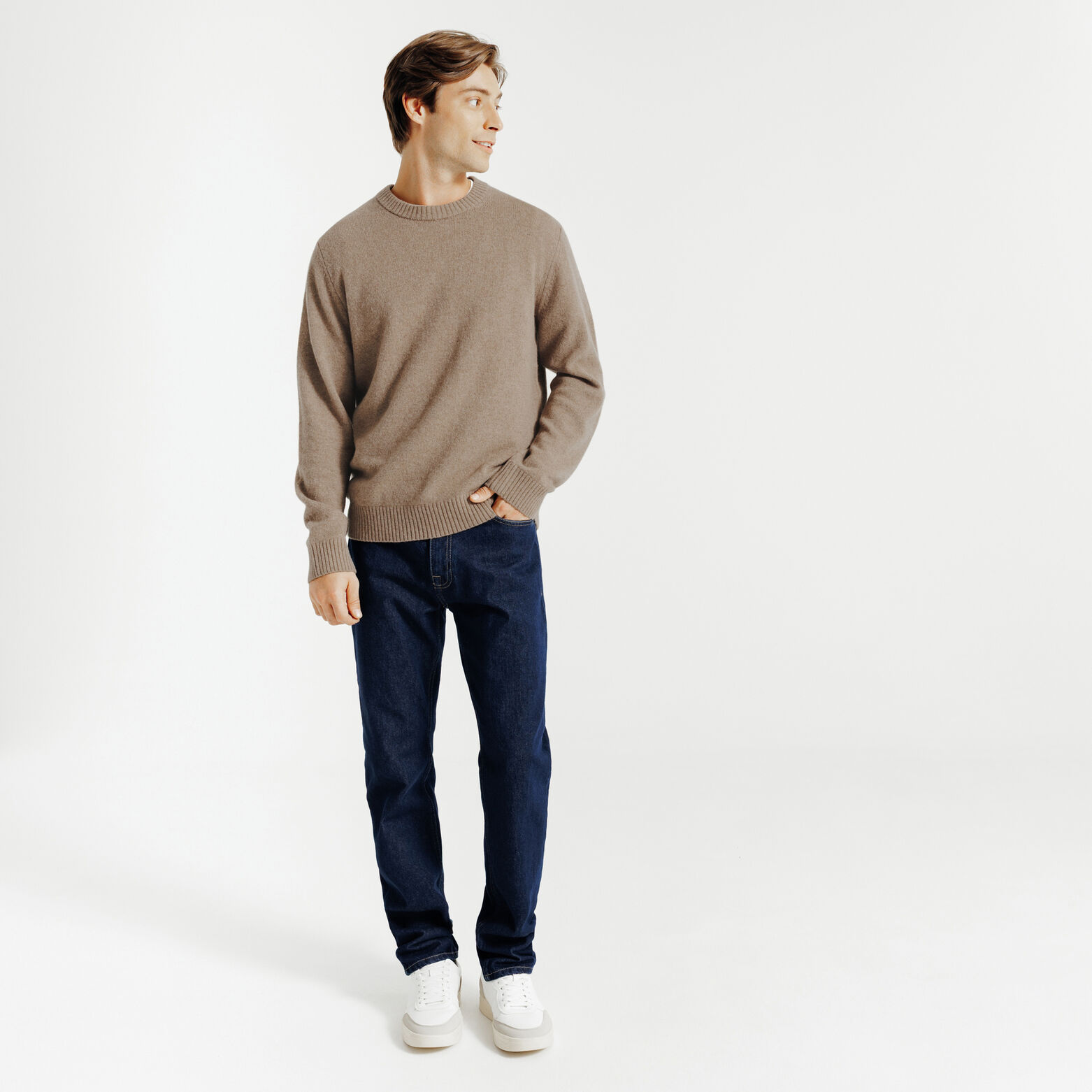 Pull col rond lambswool