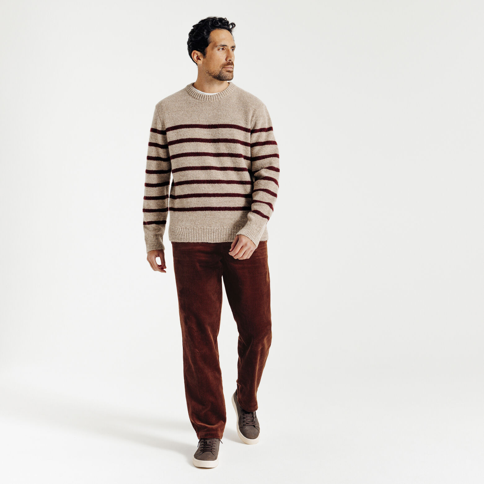 Fluwelen broek met elastische tailleband