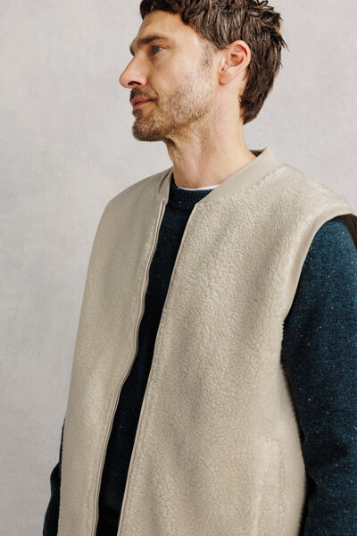 Sweat sans manches sherpa