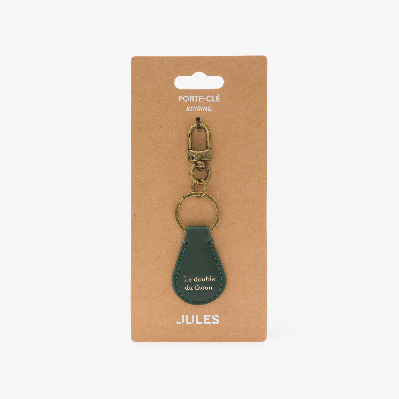 Sleutelhanger met boodschap