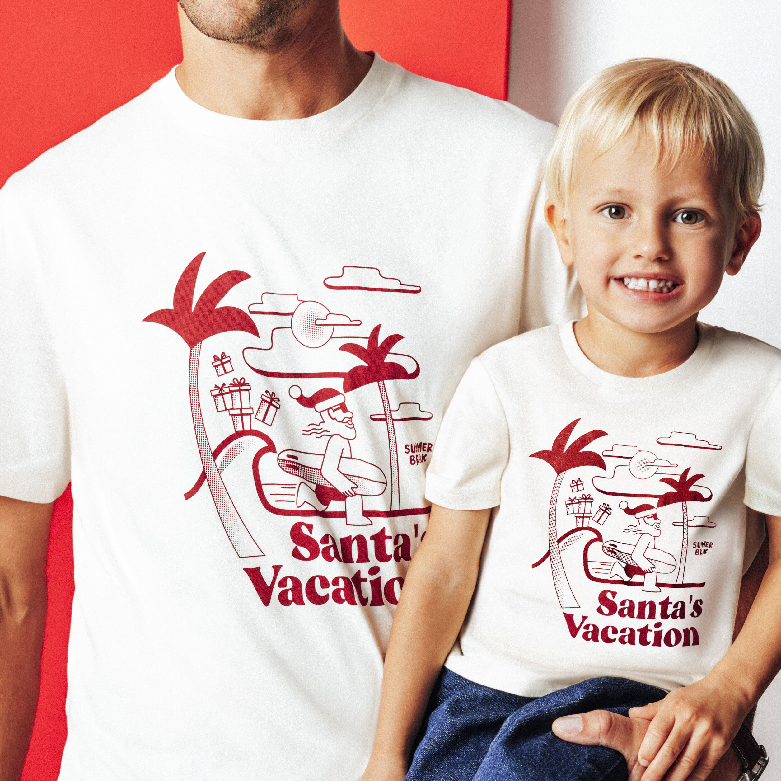 Het pakket kerst T shirt Ecru Jules