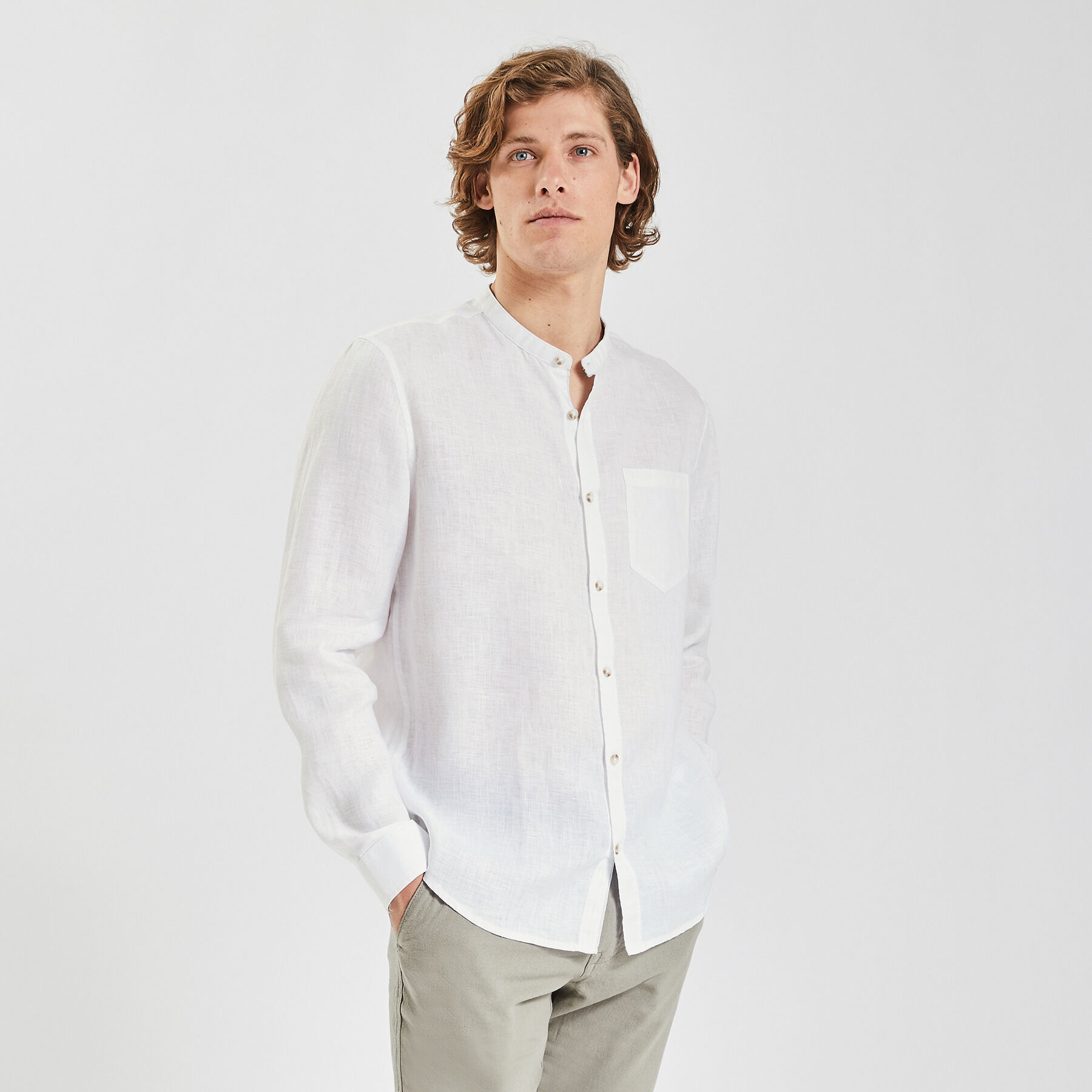 Chemise col mao Homme chemises col officier Jules