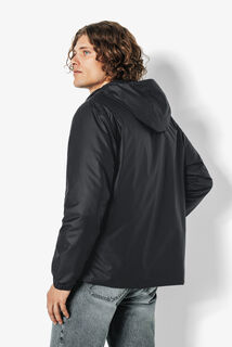 Blouson coupe-vent d&eacute;perlant &agrave; capuche