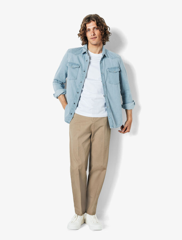 Chemise en jean western