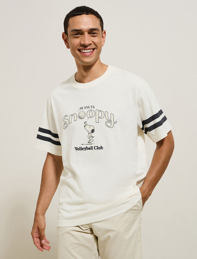 Tee shirt imprimé Volleyball Club licence Peanuts
