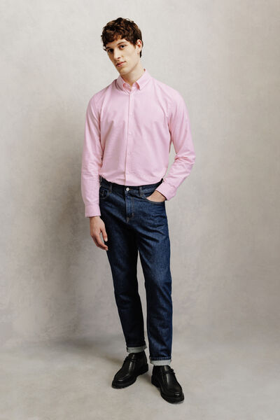 Chemise en coton regular unie