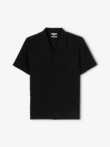 Chemisette en gaze de coton col requin