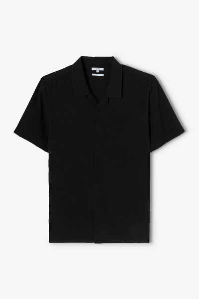 Chemisette en gaze de coton col requin