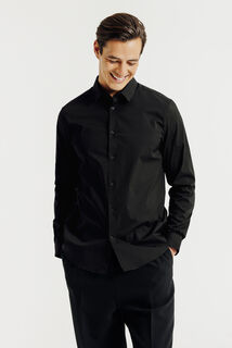 Chemise regular unie coton