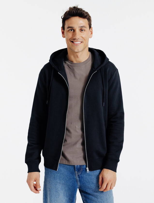 Sweat &agrave; capuche zipp&eacute;