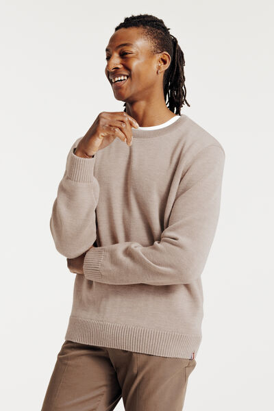 Trui ronde hals van wol Made In France