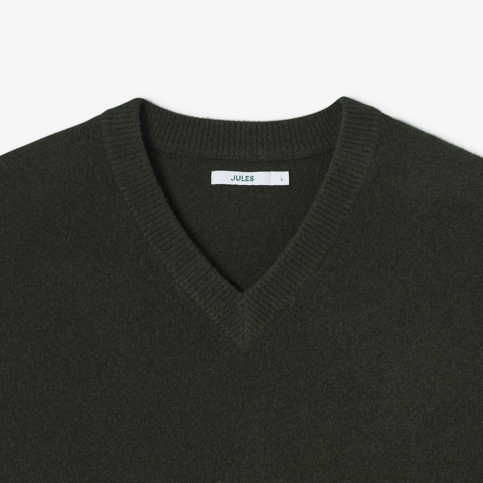 Pull col v sans manches