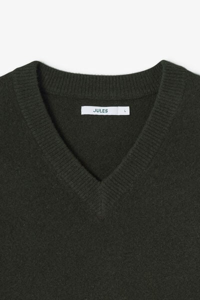 Pull col v sans manches
