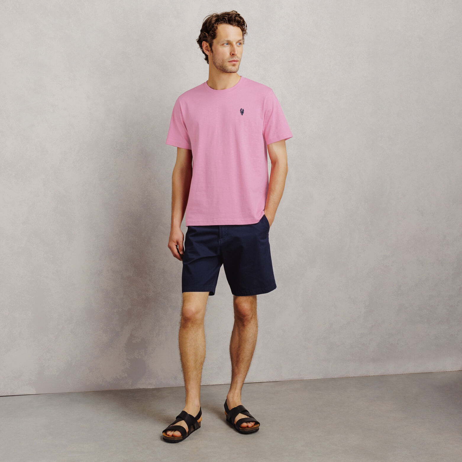 Tee shirt mati&egrave;re flamm&eacute;e broderie poitrine