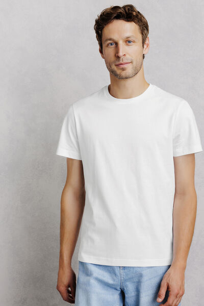 Tee shirt col rond en coton
